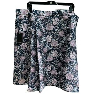 NWT ELOQUII Skirt Brocade Floral Iridescent Metallic Pockets Elegant Women’s 24